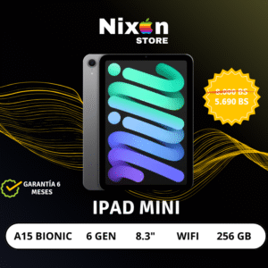 iPad mini 6ª Generación – 256 GB Wi-Fi