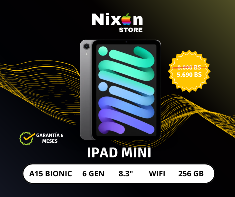 iPad mini 6ª Generación – 256 GB Wi-Fi