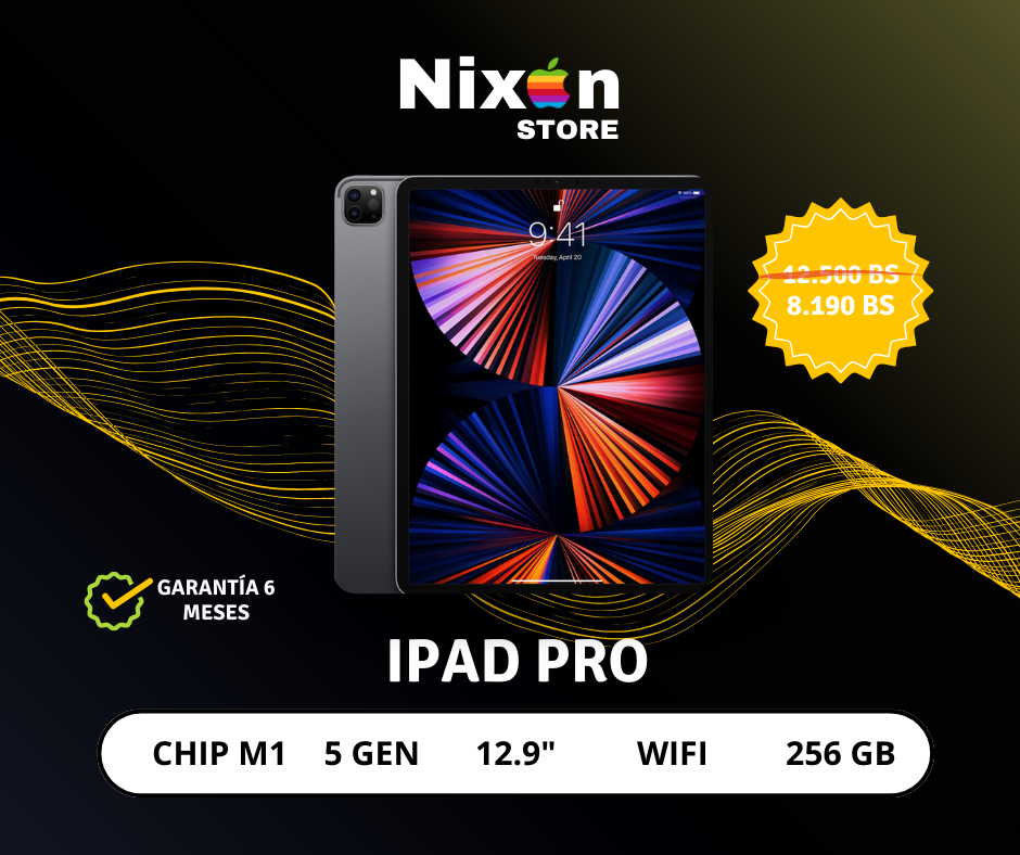 iPad Pro M1 5ª Generación – 12.9” Wi-Fi – 256 GB