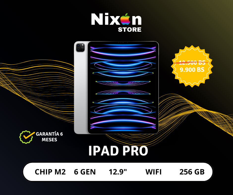iPad Pro M2 6ª Generación – 12.9” Wi-Fi – 256 GB