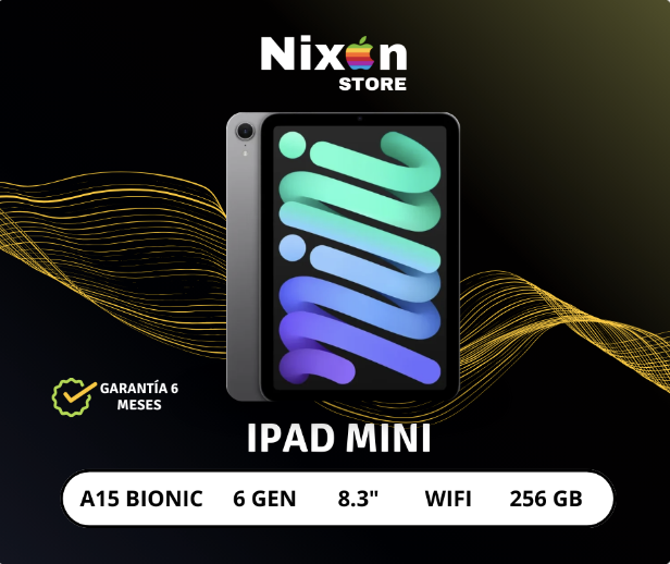 iPad mini 6ª Generación – 256 GB Wi-Fi (seminuevo)