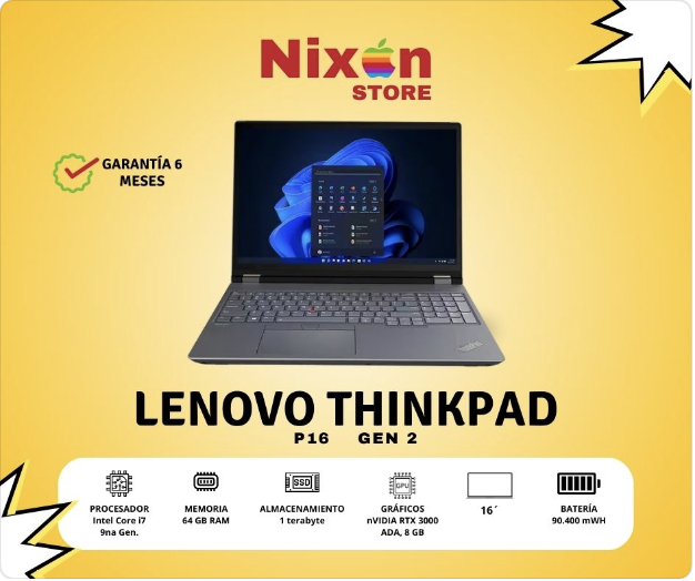 LENOVO Thinkpad P16 Gen 2 (nueva)